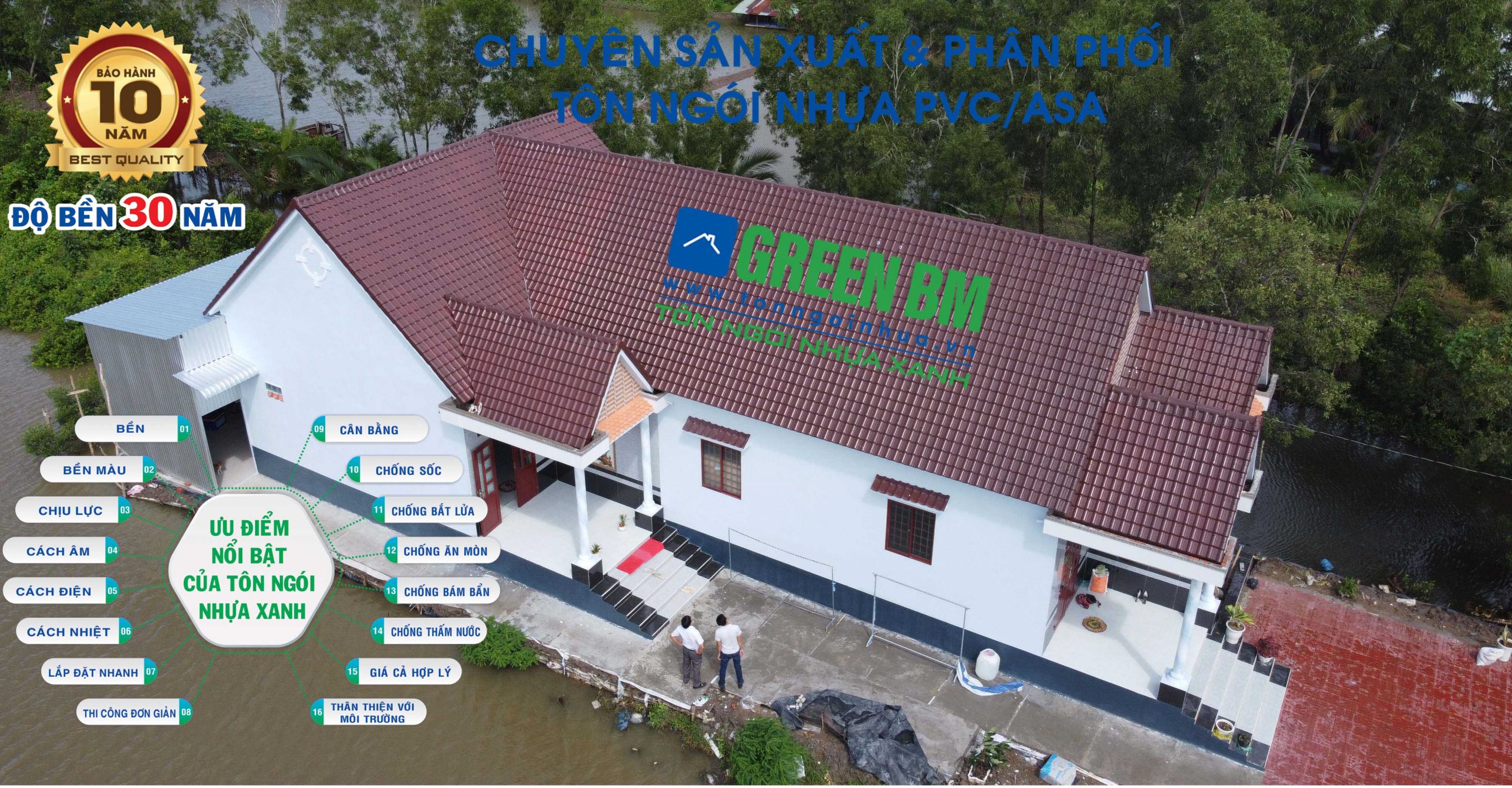 Tư vấn và hướng dẫn của tôn ngói nhựa xanh green bm